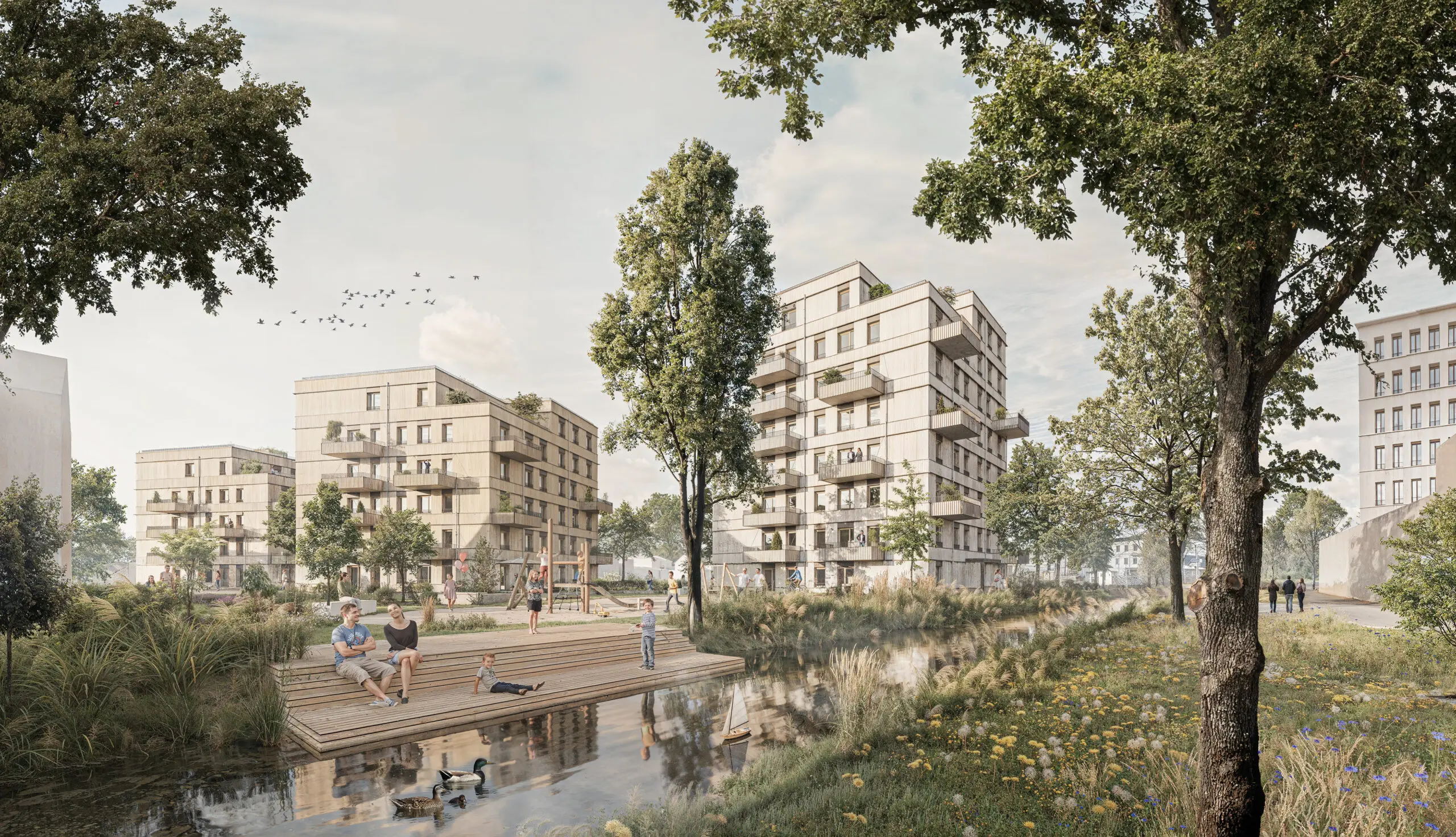 Visualisierung des Geiger Stammhaus Wohnen